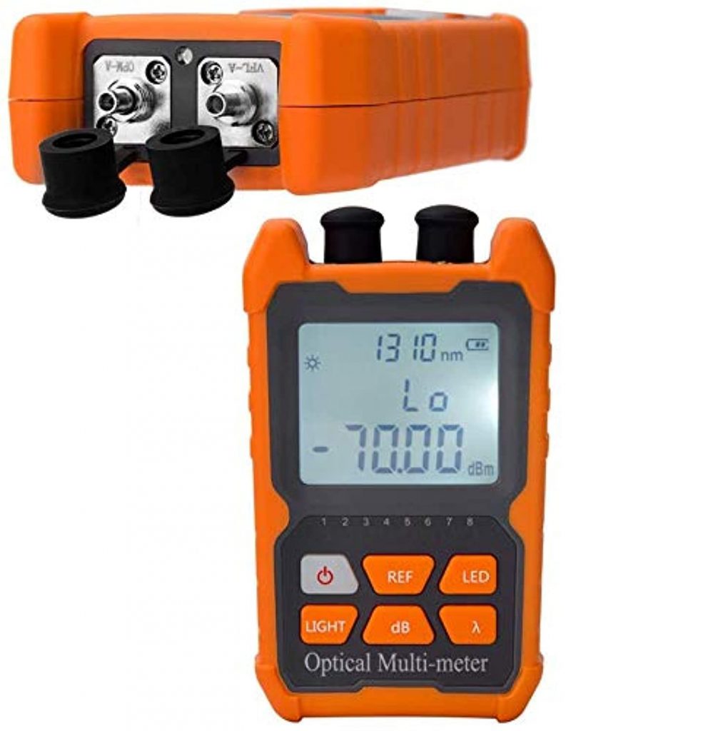 Fiber Fiber Optic Cable Tester Portable Optical Fiber Power Meter